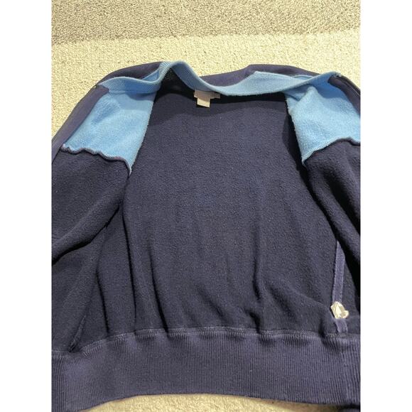 J. Crew Full Zip Sweater Boy's Size Medium Long Sleeve Colorblock Blue Pockets - Picture 10 of 10
